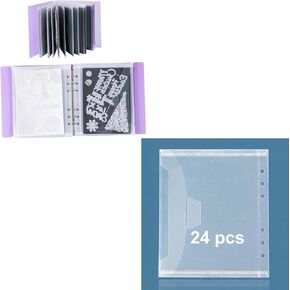 Unimeix 12 PCS Sheets Magnetic Sheets Cover + 24 Bill Sill