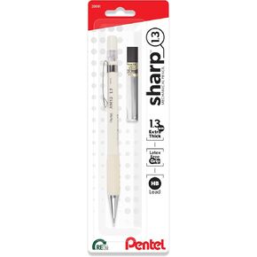 Pentel Sharp 1.3 قلم رصاص ميكانيكي ، (1.3 مم) ، خط سميك إضافي ، يشمل إعادة تعبئة القلم الرصاص/المكتب/الاختبار ، برميل الباستيل البنفسجي (AM13LBPV)