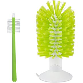 2pcs Turtle Shell Cleaning Brush, Turtle Scrub Brush with Suction Cup Tortoise Scratcher Supplies Exfoliate Scratcher for Tortoise Aquarium Tank Accessories (Grey, White)
