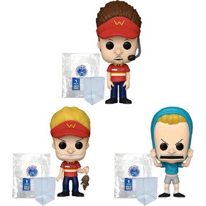 مجموعة السمندر الأزرق Emporium مجموعة من 3 حالات من الحالات البلاستيكية-تشمل: Butt-Head #1591 ، Beavis #1592 ، Cornholio #1593 Vinyl Figures