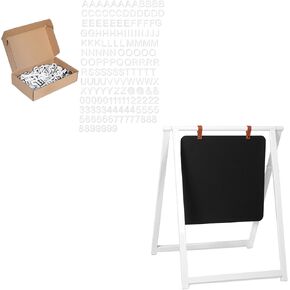 ilyapa المعادن مزدوجة الجانبين تتأرجح على الرصيف علامة الرصيف على 24 × 30 بوصة و 167 قطعة الحروف المغناطيسية الأبجدية