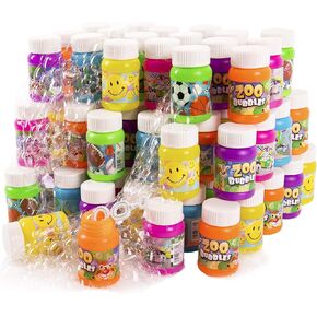 Bulk Party Bubbles Pack of 72 (1Oz) I Bubble Bottles with Wands I Bubbles Party Favors for Kids & Toddlers I Bubble Blowing Toys at Weddings, Christmas Parties, and Birthday Parties
