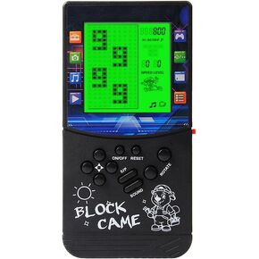CZT Green Light Screen Large Retro Brick Game Console Blugle Classic Nostalgic Puzzle 999 in 1 Block Game Room/Outdoor/Travel Good Partn