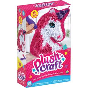 ORB PlushCraft Unicorn Pillow, Fabric by Number Art & Crafts, Ages 5 and Up, No Sewing Required, 324 Pieces for Making Your Own DIY Unicorn Cozy Pillow, Learning Fun with Bright Colors, Multi,1 Count