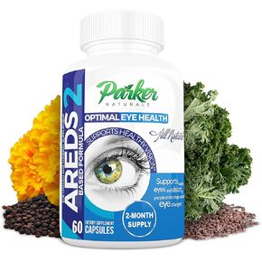 Parker Naturals Optimal Eye Health Eye Vitamin and Mineral Supplement Packed with Vitamins C & E, Grape Seed Extract, BioPerine, Lutein, Zeaxanthin. 60 Day Supply