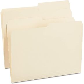 Staples 116855 Manila File Bolders Letter 2 TAB TOPREDITED OPOGURES 100/BOX