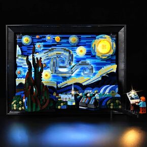 مجموعة LED LED LED Bricksoul لـ Lego Vincent Van Gogh ، متوافقة مع 21333 مجموعة Lego Light Kit ، Light Up Legos The Starry Night Set - بدون مجموعة Lego (إصدار RC)