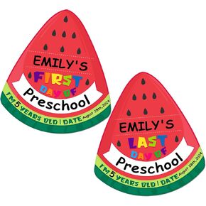 PETCEE Double Sided First Day of School Sign - Reusable & Erasable 1st Day of School Sign Chalkboard for Preschool Pre-K Kindergarten Teacher Classroom Decor Gifts