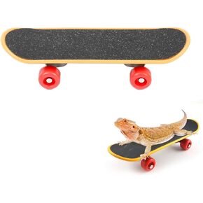Mini Turtle Skateboard for Small Pets - Fun Tortoise Skateboard Toy for Reptiles, Bearded Dragons, Parrots, and Other Small Animals - Cute and Safe Skateboard for Turtles and Tortoises(Large)