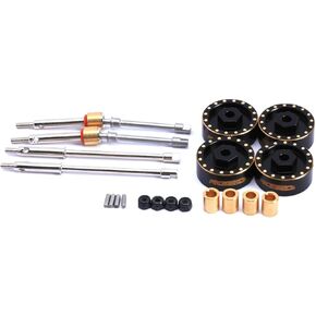 RCAWD 4PCS 9G الأوزان النحاسية السداسية الموسعة 6 مم عمود القيادة CVD ل 1/24 محوري SCX24 Deadbolt شيفروليه رانجلر مصارع برونكو