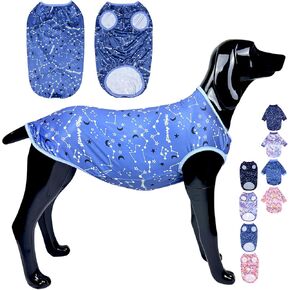 D.E.E قمصان الكلاب الكبيرة Unicorn Galaxy Pattern Printed Dog Dorts for Dogs Big Dog Closed Cog Tank Top Stepty (Vgalaxydark ، X-Large)