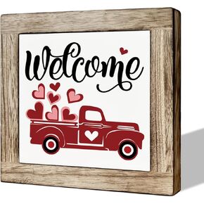 Valentine's Day Decor, Wooden Box Signs for Home Decor, Wood Decorations for Valentines Day, Freestanding Home Decor, Sweet Home Decor, Valentines Party Decor, Bedroom Decor, Table Decor Art