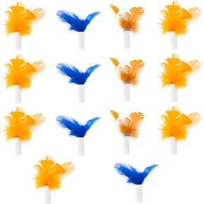 Interchangeable Attachments Cat Feather Toys Replaceable Feathers, 14Pcs