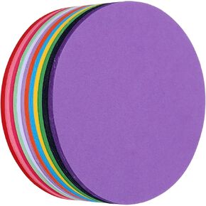Meccanixity 360 PCS Circle Cutouts Paper ، 4 بوصة قواطع دائرية 70GSM CARCEL CARCED لزينة دائرة DIY CARFS Classroom Bulletin Decoration ، ألوان متنوعة