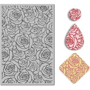 Arbuya Polymer Clay Roses Flower Flower Sheets for أقراط صناعة المجوهر