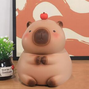 لطيف Capybara Piggy Bank ، صندوق أموال على شكل حيوانات جديدة للأطفال ، صندوق عملة لتوفير غير قابلة للكسر للأطفال فتيات عيد ميلاد عيد ميلاد (ضفدع ، كبير)