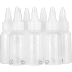 Ranvo Plastic Jar Bottles, 30ml Empty Airbrush Bottles with Scale for Adding Pigment