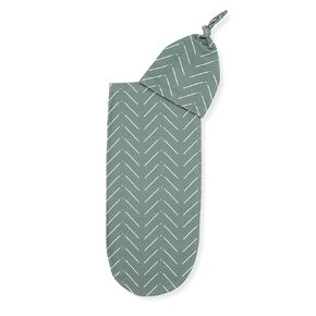 Itzy Ritzy Cocoon & Hat Swaddle Set, Cutie Cocoon Includes Name Announcement Card & Matching Jersey Knit Cocoon & Hat Set, Perfect for Newborn Photos, for Ages 0 to 3 Months, Blue Cloud Tie Dye