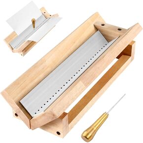 Bookbinding Punching Cradle Set, Includes Dual-Use Piercing Guide, with a Copper Awl - Signature Holes Punch for Books Cover, Journal, Mini Albums, Notebooks DIY Crafts, Easy to Use Guide