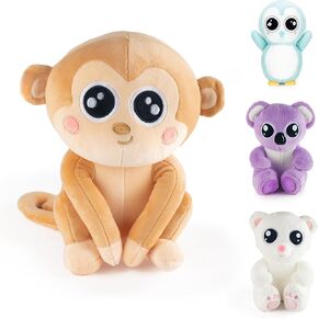 لعبة Monkey Toy Plushie ، محبوب وحيوانات محشوة بالأطفال والبالغين ، والحيوانات المحشوة للفتيات والفتيان ، هدية رائعتين