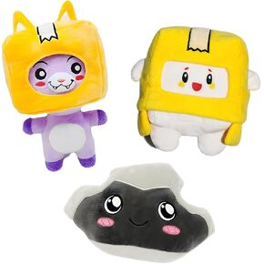 Foxy and Boxy Plush Rocky - Lanky Plushie 3Pcs Toys The Best Gift for Christmas Birthday (Foxy+Boxy+Rocky)