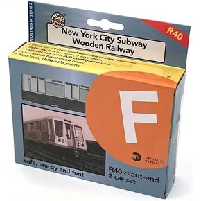 MUNIPALS WOODEN SUBWAND F LINE TRAIN 6th AVE LOCAL CAR LOCAL SET NYC R40 SLANT END F-2CAR