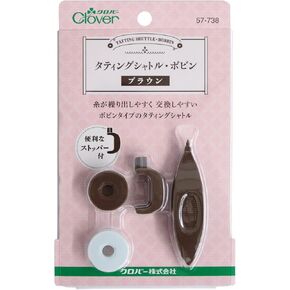 Clover 57-737 Tatting Lace Tool, Tatting Shuttle Bobbin, White