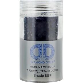 Diamond Dotz 2.8mm 12g اسطوانة منتصف الليل الأزرق - حبات اللوحة الماس الحرة ، حبات فن الماس ، تدريبات بديلة ، جواهر فضفاضة للحرف اليدوية والمشاريع الفنية