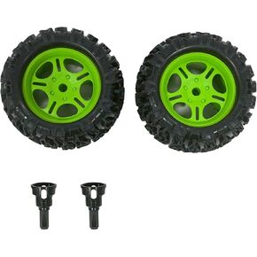 Croboll الأمامية الإطارات واستبدال العجلات التجميع 1:12 RC Crawler （Green）