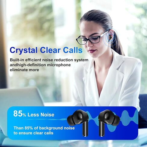 AI Language Translation Earbuds Translator in Real Time 0.5S,Two-Way Bluetooth Translator Device with APP for 144+ Languages Translation Packs,Spanish English Translation Headphone,M10 (Black) in Saudi Arabia