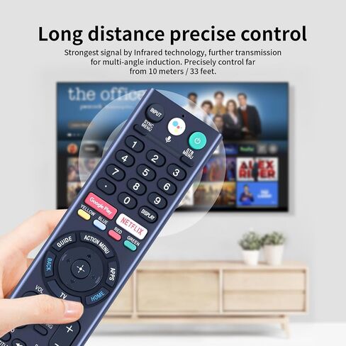 RMF-TX310U Voice Mic Replace Remote Control fit for Sony Bravia TV XBR-65X800G XBR-43X800G XBR-65X900F XBR-85X850F XBR-75X800G XBR-49X800G XBR-65X850F XBR-75X900F XBR-85X900F XBR-55X900F XBR-49X900F in Kuwait