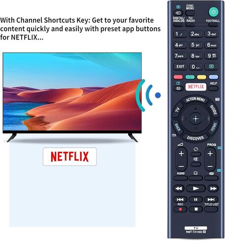 RMF-TX310U Voice Mic Replace Remote Control fit for Sony Bravia TV XBR-65X800G XBR-43X800G XBR-65X900F XBR-85X850F XBR-75X800G XBR-49X800G XBR-65X850F XBR-75X900F XBR-85X900F XBR-55X900F XBR-49X900F in Kuwait