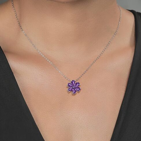 قلادة من الفضة الإسترلينية عيار 925 من Gem Stone King والذهب الأصفر عيار 10 قيراط والياقوت الأزرق على شكل كمثرى للنساء (3.06 قيراط، 6 × 4 مم، حجر ميلاد من الأحجار الكريمة، مع سلسلة 18 بوصة) in Saudi Arabia