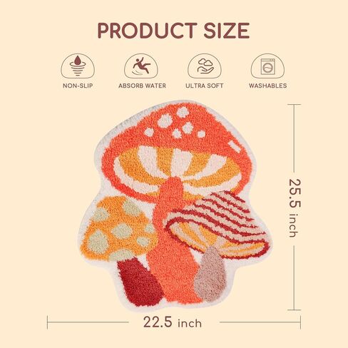Leaf Rug Flower Monstera Plant Shaped Rug - Cute Small Green Bath Mat Bathroom Rug Non Slip, Water Absorbent, Machine Washable in Saudi Arabia