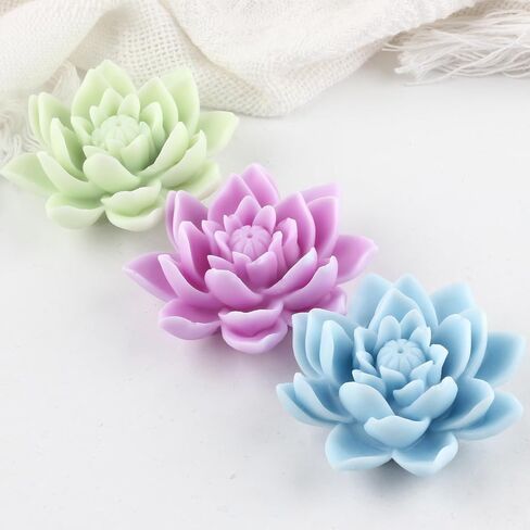 Lotus Flower Silicone Molds - Resin & Gypsum Candle Molds for Home Decor & Aromatherapy in Saudi Arabia