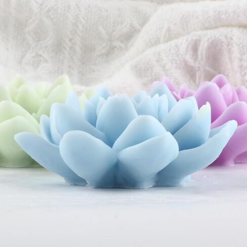 Lotus Flower Silicone Molds - Resin & Gypsum Candle Molds for Home Decor & Aromatherapy in Saudi Arabia
