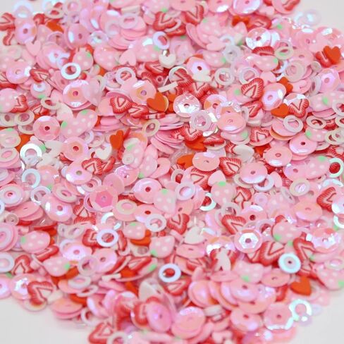KSCRAFT Summer Vibes 3D Polymer Slices Mix Shape Sequins for DIY Shaker Nail Art Supplies Paper Crafting Decoration Arts Crafts (Strawberry Mix 01) in Kuwait