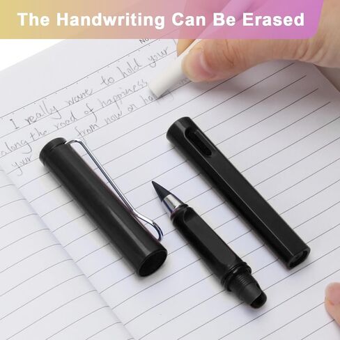 8Pcs Everlasting Pencil, Inkless Pen, Unlimited Writing Pencils, Metal Inkless Writing Pens With 8Pcs Pen Heads in Saudi Arabia