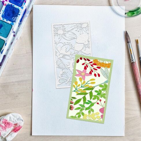 Spring Bird Metal Cutting Dies for Card Making, Leaf Flower Frame Die Cuts Holly Pine Bird Background Dies Stencils Embossing Template for Craft Scrapbooking DIY Photo Album Decorations in Saudi Arabia