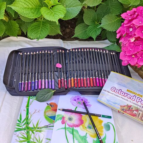 120 pcs Colored Pencils Set, Color pencils with Coloring Book,Sketchpad,Travel Case|Professional Art Pencil kit for Artist Kids Teens Coloring Drawing ,Soft Core,Oil Based,Professional Art Set in Saudi Arabia