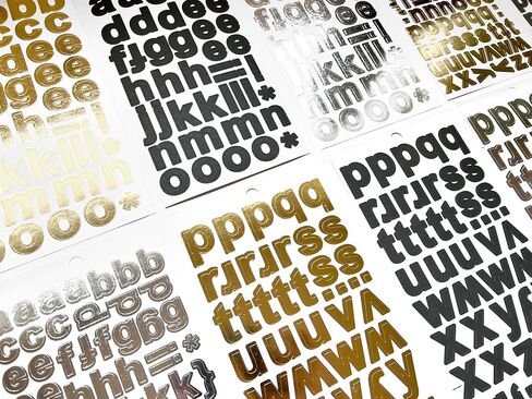 Paper House Productions Alphabooks 30-Sheet Foil Alphabet Letter Sticker Folio for Scrapbooking and More, Classic Block in Saudi Arabia