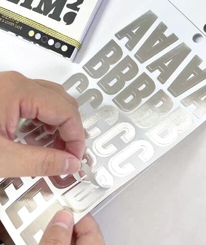 Paper House Productions Alphabooks 30-Sheet Foil Alphabet Letter Sticker Folio for Scrapbooking and More, Classic Block in Saudi Arabia
