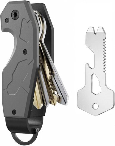 Zeeker Compact Key Organizer Keychain with Built-in Tools – Holds 1-6 Keys, Includes Bottle Opener, Hex Wrench, and Serrated Cutter – Minimalist Key Holder for Men and Women in Saudi Arabia