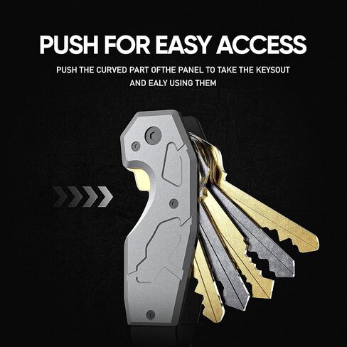 Zeeker Compact Key Organizer Keychain with Built-in Tools – Holds 1-6 Keys, Includes Bottle Opener, Hex Wrench, and Serrated Cutter – Minimalist Key Holder for Men and Women in Saudi Arabia