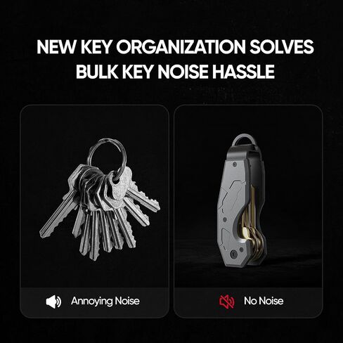 Zeeker Compact Key Organizer Keychain with Built-in Tools – Holds 1-6 Keys, Includes Bottle Opener, Hex Wrench, and Serrated Cutter – Minimalist Key Holder for Men and Women in Saudi Arabia