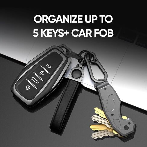 Zeeker Compact Key Organizer Keychain with Built-in Tools – Holds 1-6 Keys, Includes Bottle Opener, Hex Wrench, and Serrated Cutter – Minimalist Key Holder for Men and Women in Saudi Arabia