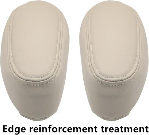 FZJDSD 2pcs Medium Neutral Tan 522 Leather Seat Armrest Cover Compatible with Chevy Silverado Avalanche GMC Sierra 2000 2001 2002 2003 2004 2005 2006 in Saudi Arabia