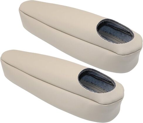 FZJDSD 2pcs Medium Neutral Tan 522 Leather Seat Armrest Cover Compatible with Chevy Silverado Avalanche GMC Sierra 2000 2001 2002 2003 2004 2005 2006 in Saudi Arabia
