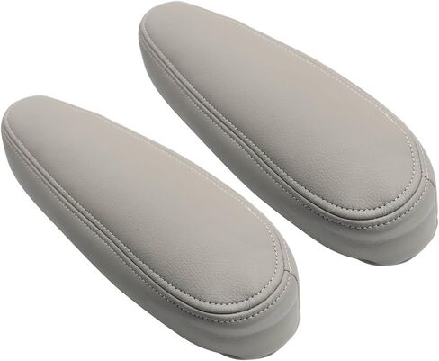FZJDSD 2pcs Medium Neutral Tan 522 Leather Seat Armrest Cover Compatible with Chevy Silverado Avalanche GMC Sierra 2000 2001 2002 2003 2004 2005 2006 in Saudi Arabia