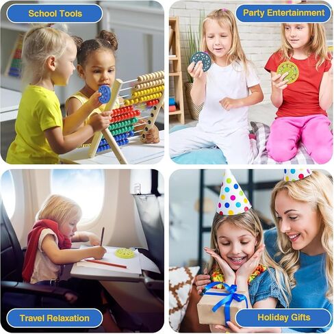 Math Fidget Spinners, Math Fact Spinner, 18 PCS Math Spinners for Kids, Kindergarten Math Learning & Education Toys, Addition, Subtraction, Multiplication and Division, Multiplication Fidget Toy in Saudi Arabia